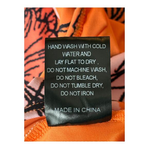 Hutch Louanne floral one piece swimsuit orange size Medium M - Picture 7 of 8